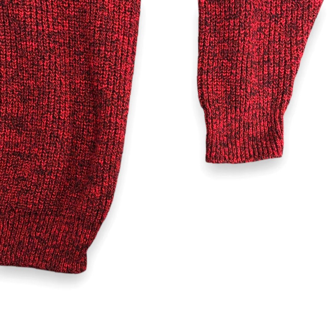 Vintage VINTAGE Le Tigre Sweater Adult LARGE TALL Red Black Speckled Chunky Knit USA 90s Mens Size US L / EU 52-54 / 3 - 5 Thumbnail