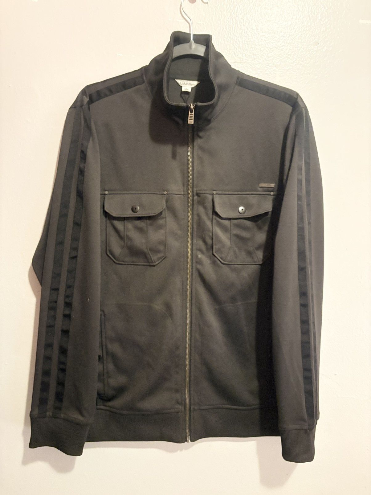Calvin Klein Calvin Klein Track Jacket — Charcoal Grey, Size US M / EU 48-50 / 2 - 1 Thumbnail