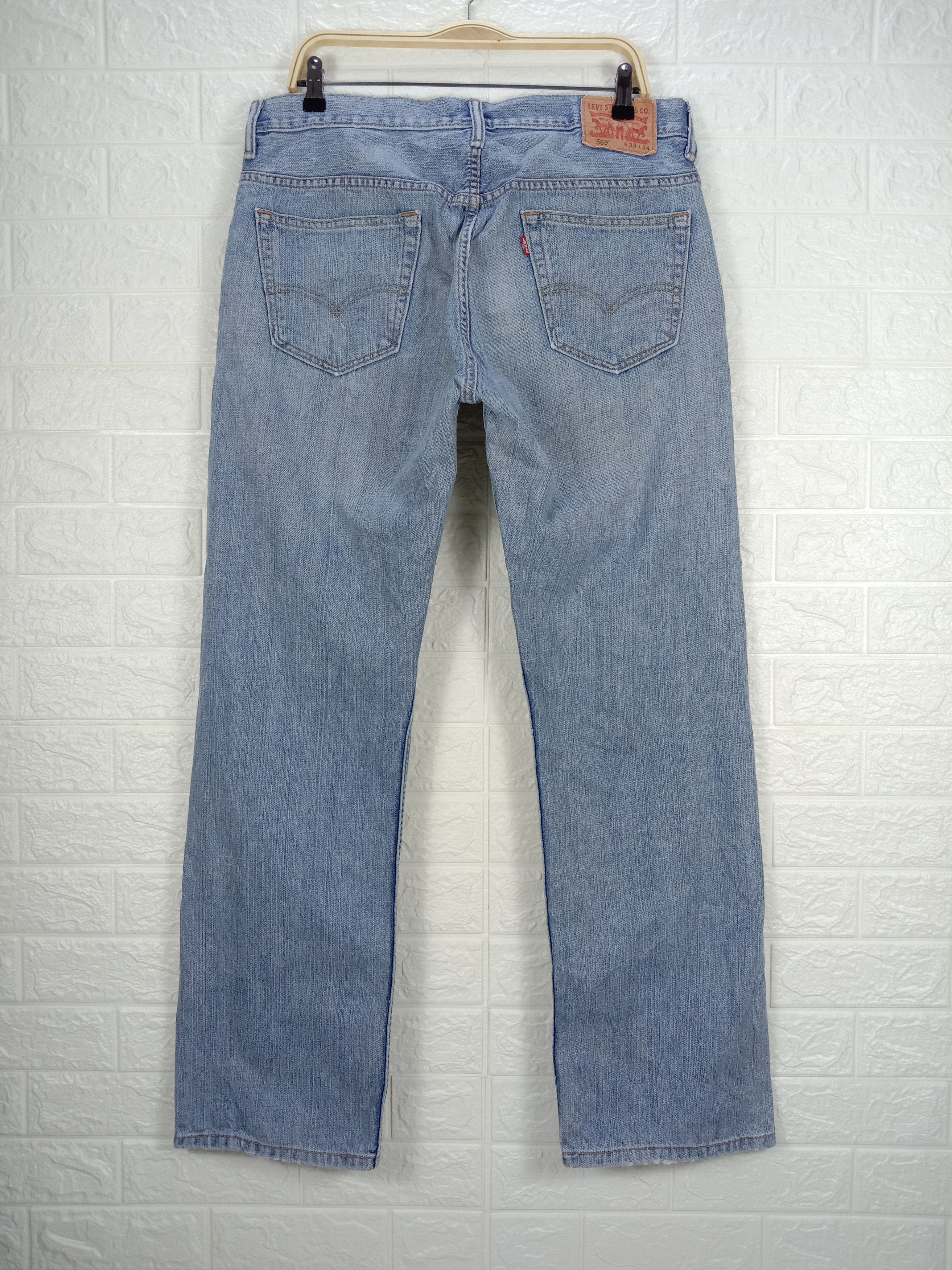 Levi's Vintage Levi's 569 Jeans Light Wash Loose Straight Denim Size US 33 - 5 Thumbnail