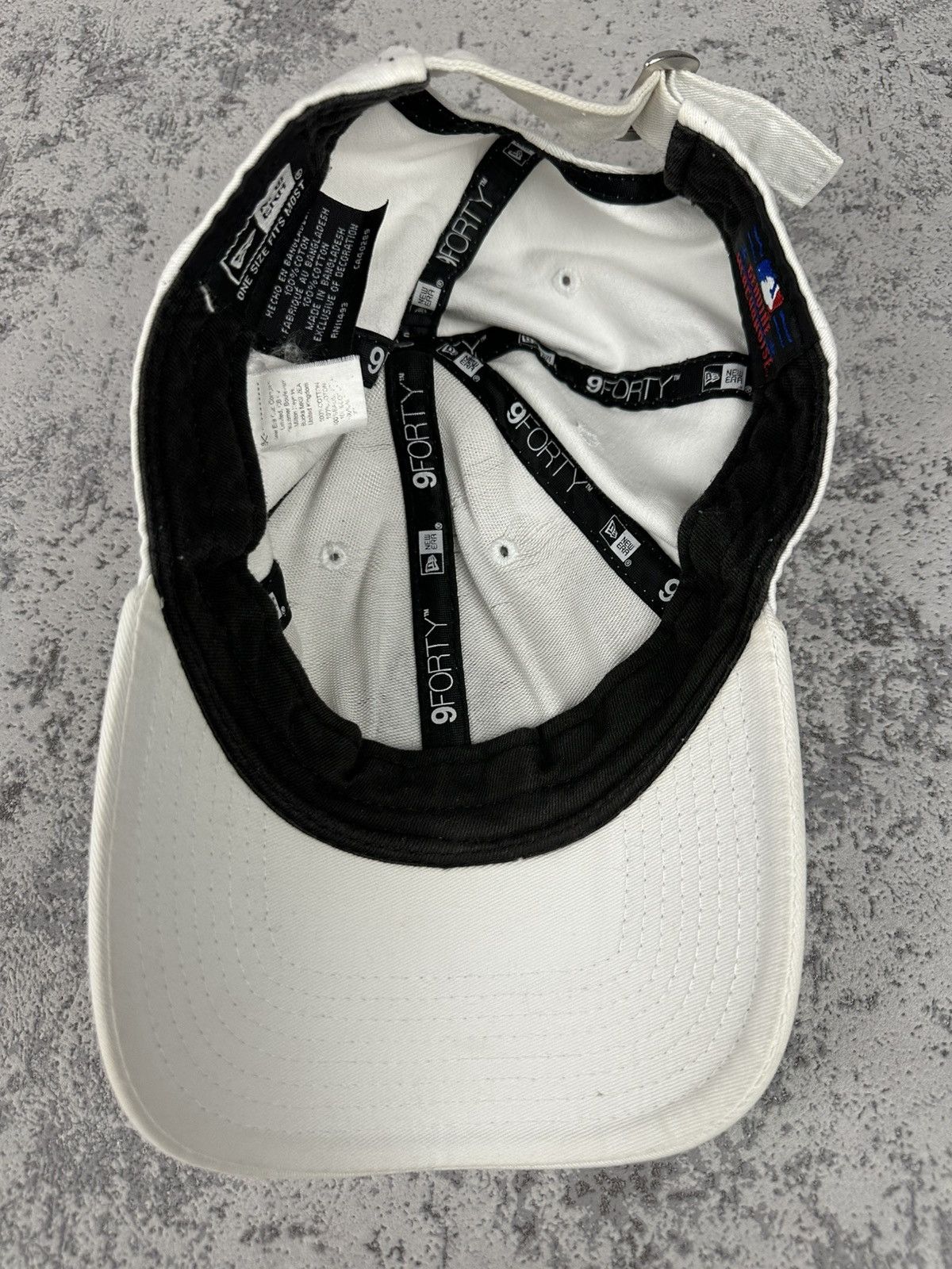 New Era Vintage New Era NY Yankees White Cap MLB Baseball Hat Size ONE SIZE - 3 Thumbnail