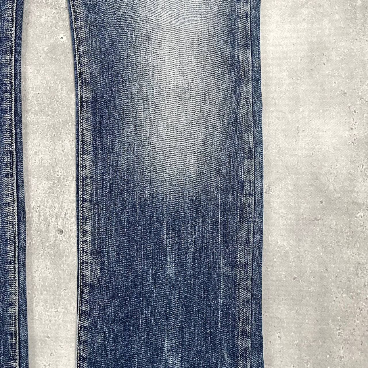 Armani Vintage 2000s ARMANI JEANS Distressed Y2K Jeans Blue Size 34 Size US 34 / EU 50 - 9 Thumbnail