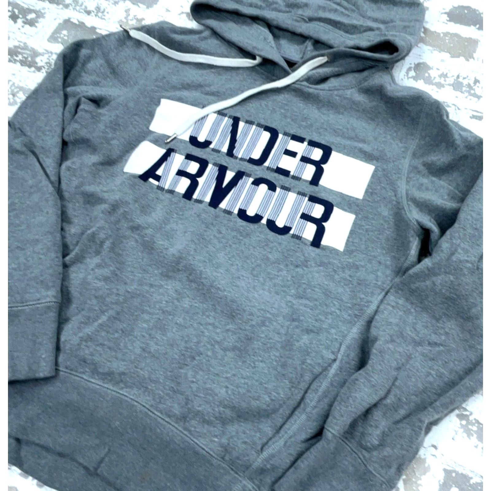 Under Armour Under Armour Hoodie Women S Gray Logo Pullover Sweatshirt Regular Size Small Size S / US 4 / IT 40 - 2 Thumbnail