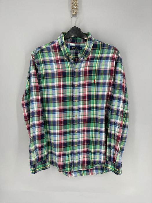 Polo Ralph Lauren Vintage Y2K Flannel Shirt Travis Scott Style