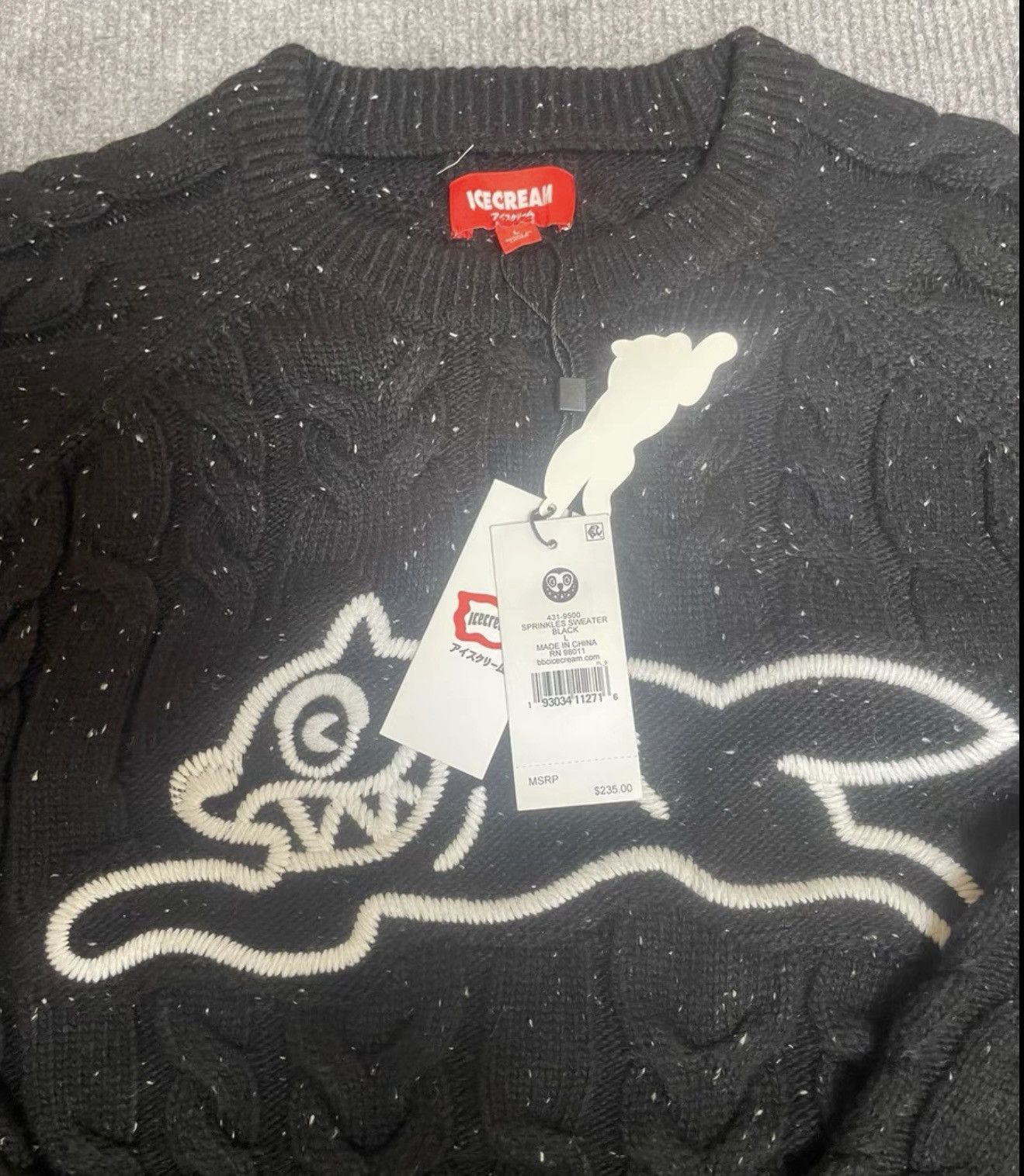 Billionaire Boys Club BBC Flying Dog Embroidered Heavyweight Sweater Size US L / EU 52-54 / 3 - 4 Thumbnail