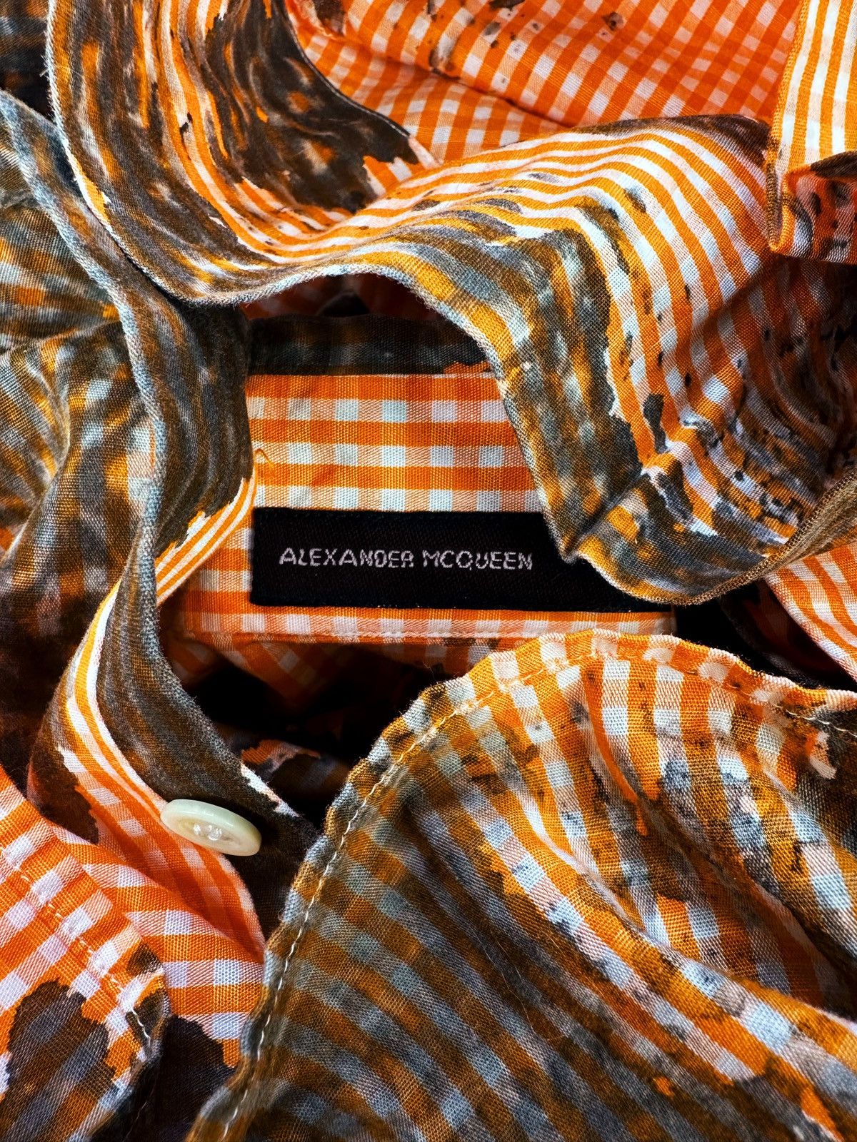 Alexander McQueen SS95 Alexander McQueen The Birds Roadkill Tire Tracks Shirt Size US S / EU 44-46 / 1 - 3 Thumbnail