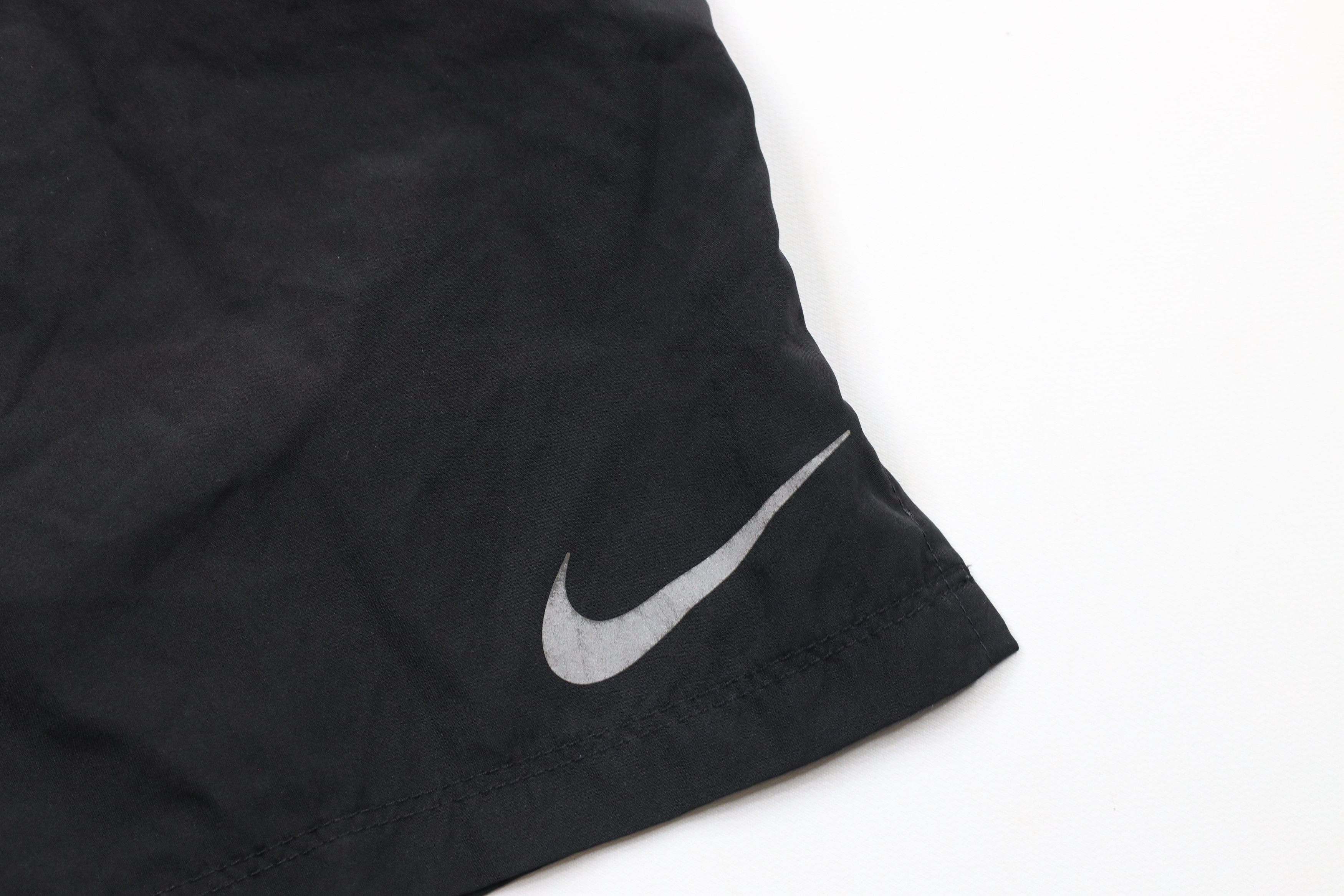 Nike × Vintage Vintage Nike Scott Reflective Swoosh Lined Shorts Black Size US 32 / EU 48 - 5 Thumbnail