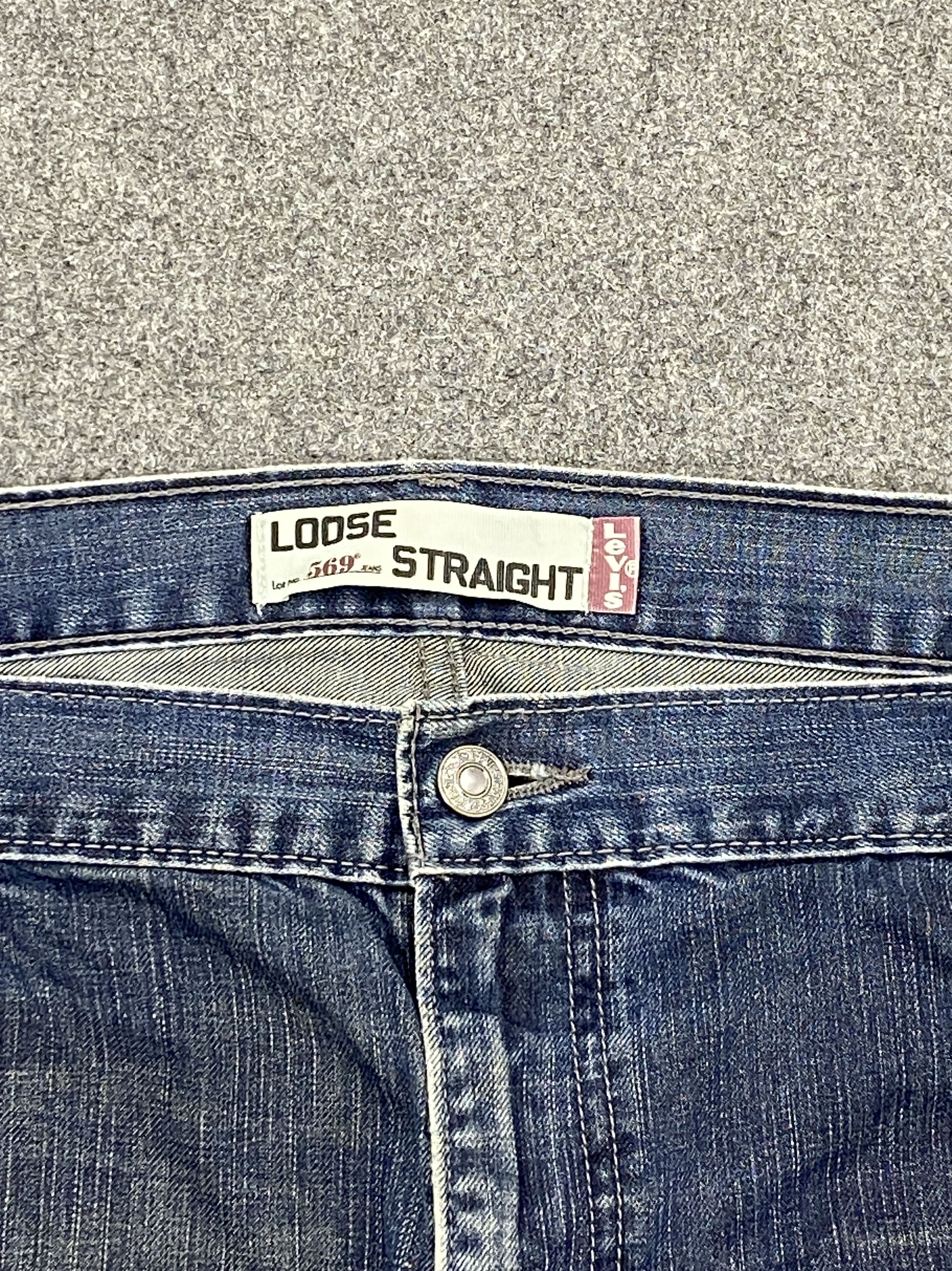 Levi's Vintage Levi's 569 Loose Straight Faded Blue Jeans DP2649 Size US 44 / EU 60 - 7 Thumbnail