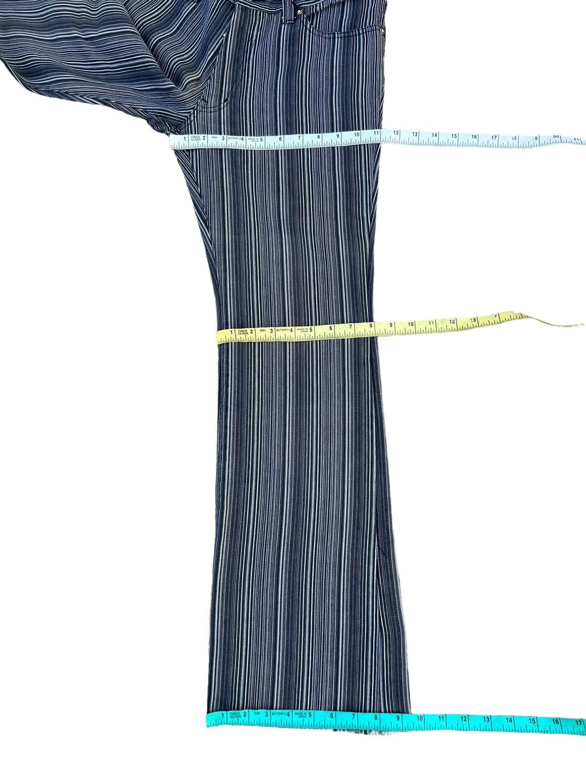 Vintage Semantic Design Japan Striped Pant Flare Jeans Size US 30 / EU 46 - 4 Thumbnail