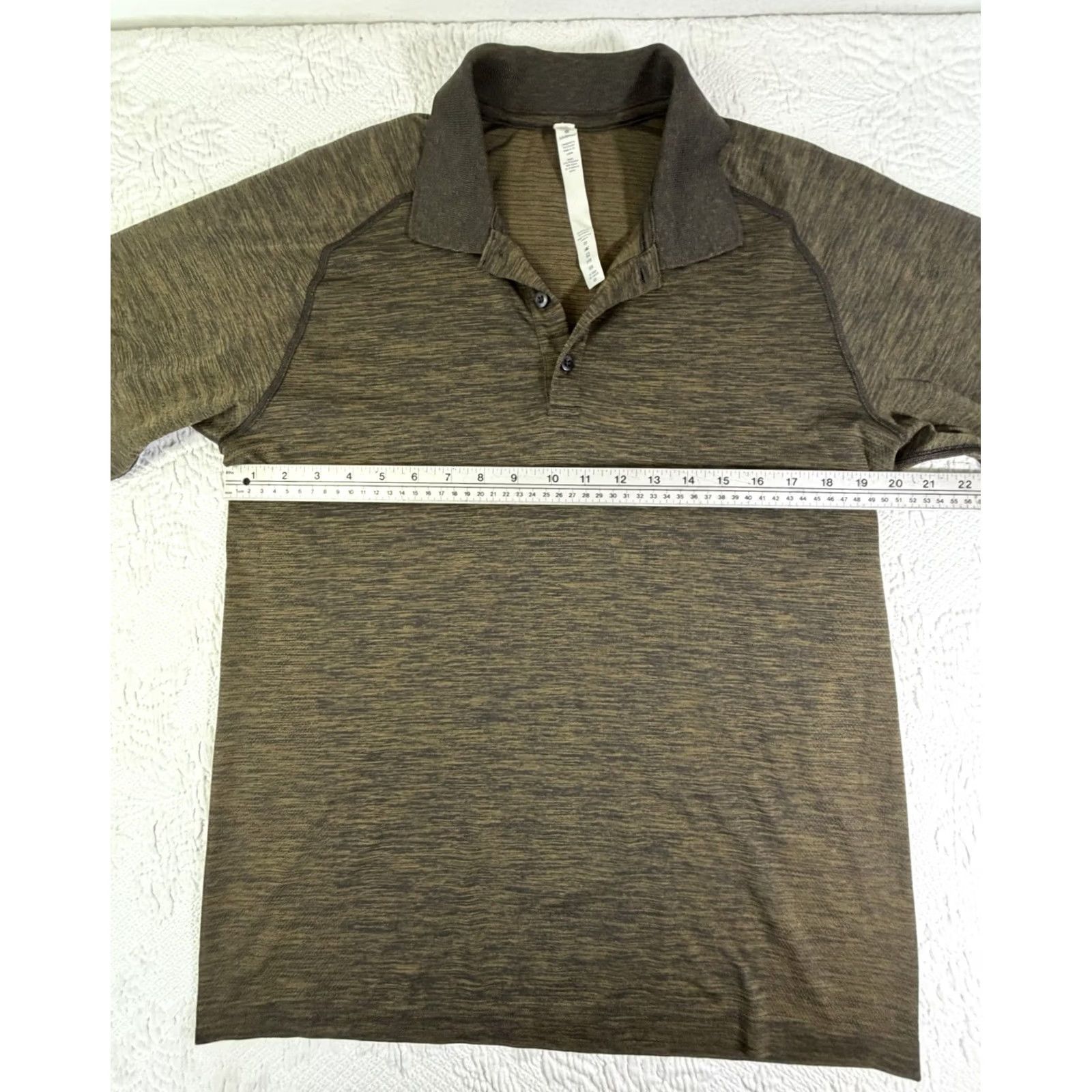 Lululemon Lululemon Metal Vent Tech Polo Men's L Olive Green Golf Shirt Size US L / EU 52-54 / 3 - 4 Thumbnail