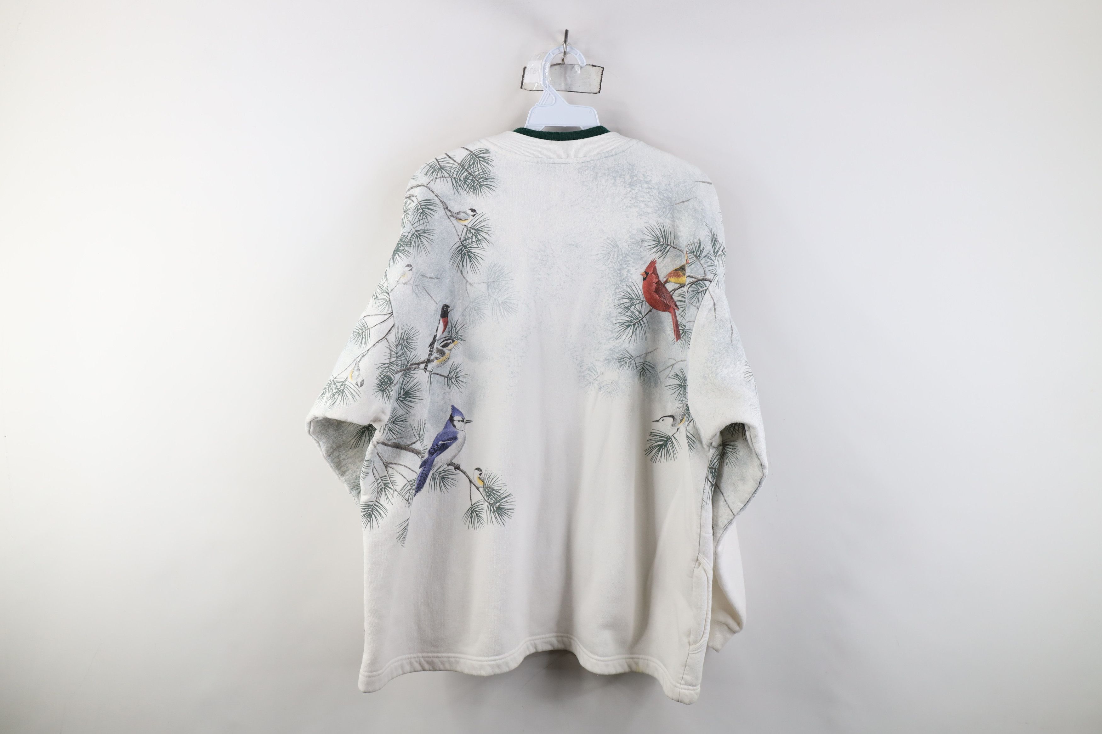 Vintage Vintage 90s Winter Birds Christmas All Over Print Sweatshirt Size L / US 10 / IT 46 - 13 Thumbnail