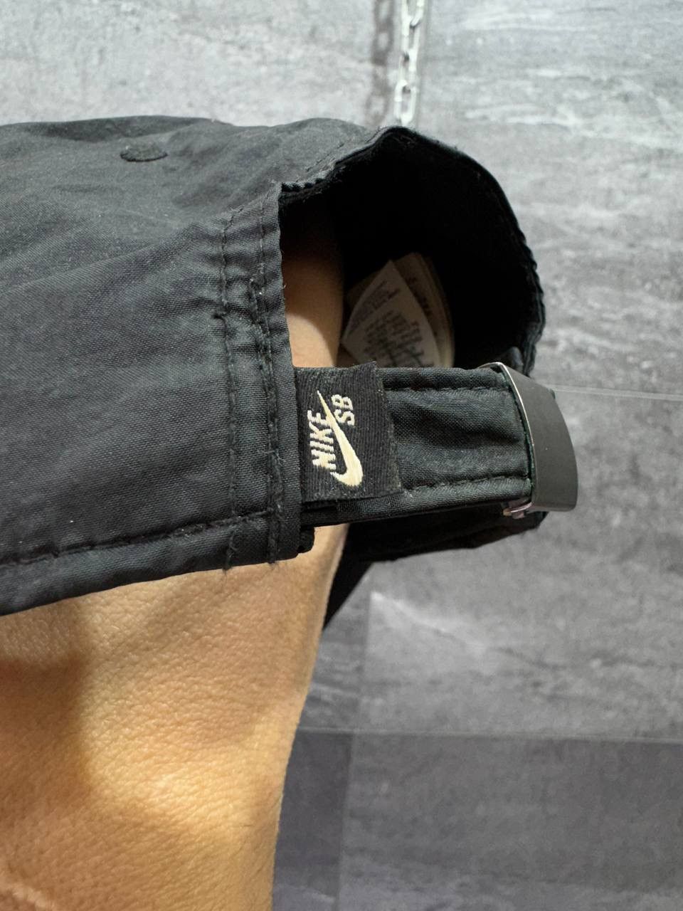 Vintage Nike SB Flatbill Cone Hat Black Nylon Unisex Adjustable Size ONE SIZE - 4 Thumbnail
