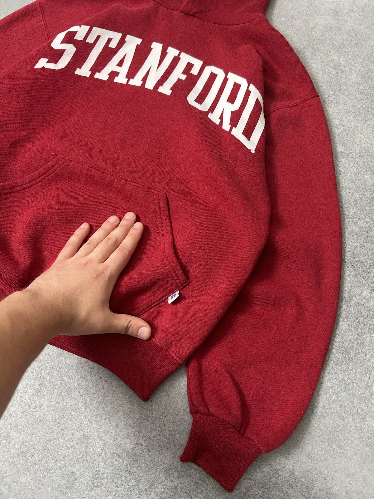 Russell Athletic Vintage Russell Athletic Stanford vintage red hoodies Size US S / EU 44-46 / 1 - 3 Thumbnail