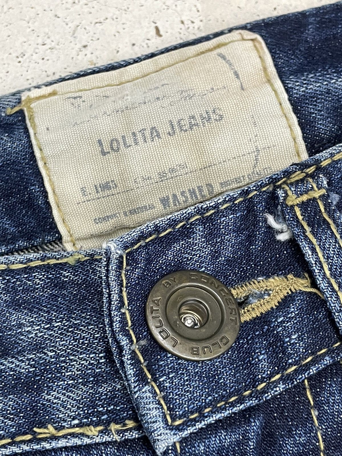Designer Lolita Club Giraffe Distressed Whisker Style Japanese Denim Size US 29 - 8 Thumbnail
