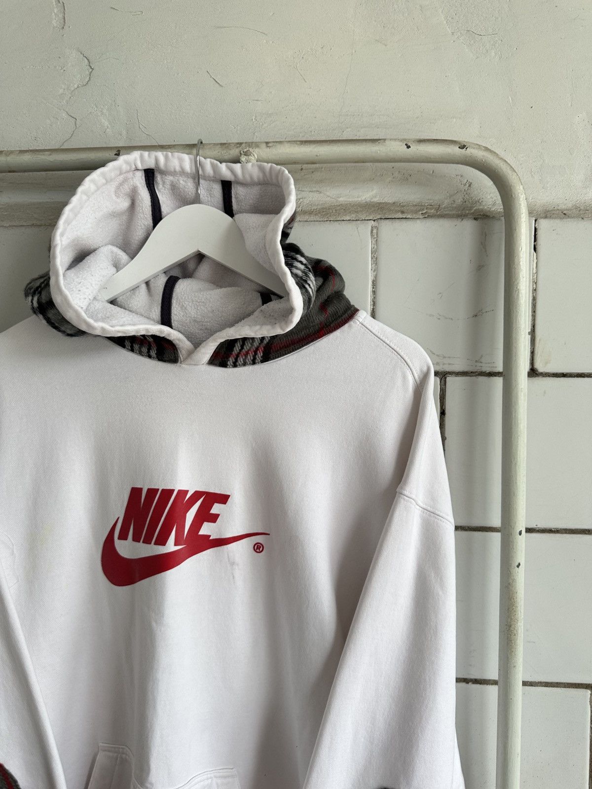 Japanese Brand × Nike Vintage Japanese Style Nike Custom Hoodie Big Logo Y2K 00s Size US XXL / EU 58 / 5 - 12 Thumbnail
