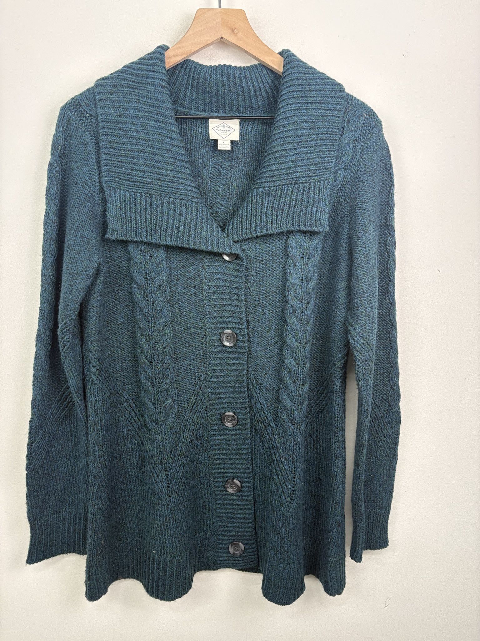 Button Cardigan St John's Bay Womens Cardigan Sweaters