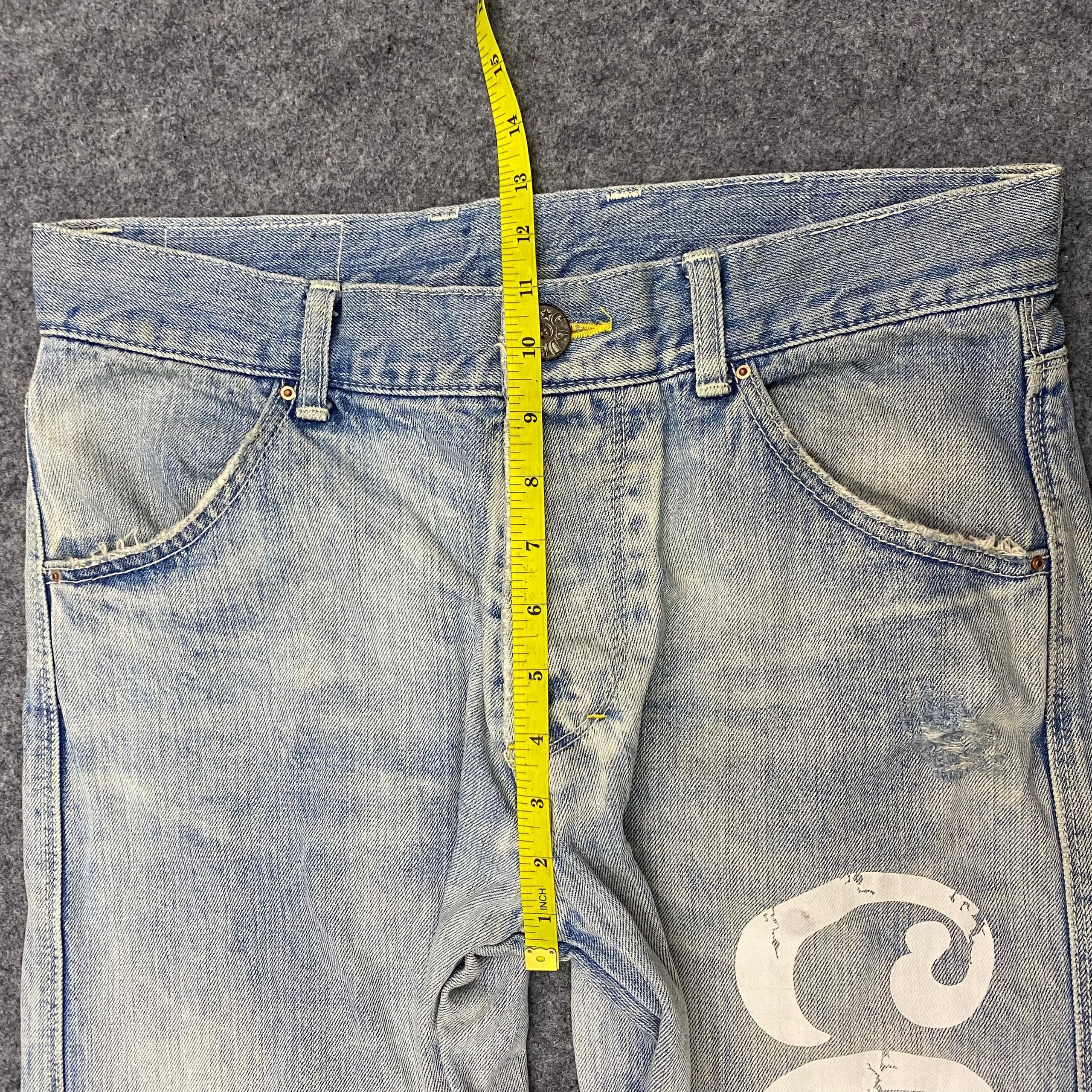 If Six Was Nine 💥Best Offer💥Vintage Cocolulu Men Distressed Denim Size US 34 / EU 50 - 8 Thumbnail