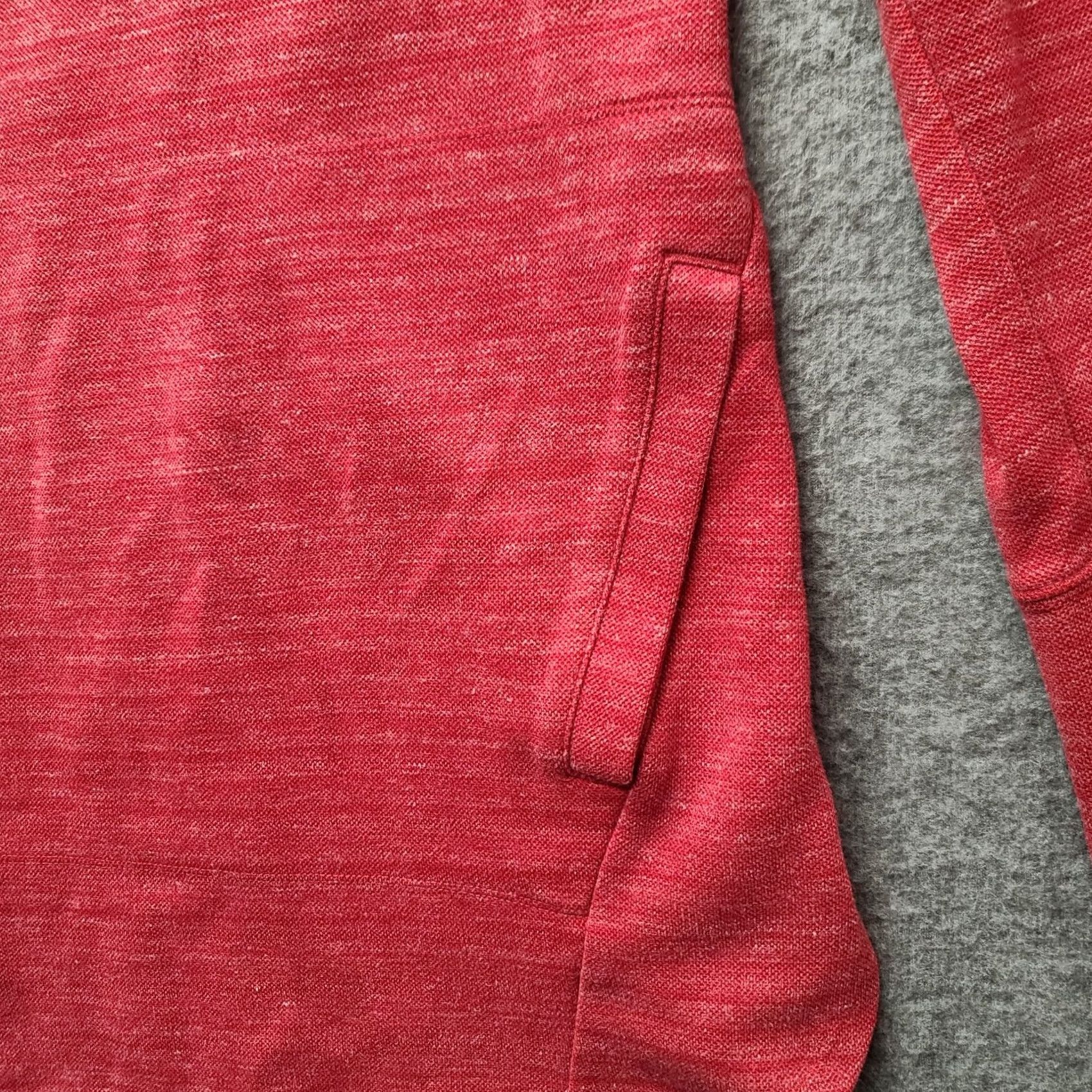 Vintage Duluth Sweatshirt Tunic Womens Large Relaxed Fit Long Sleeve Cowl Neck Red Knit Cotton Polyester Pockets Ballpark? Size L / US 10 / IT 46 - 7 Thumbnail