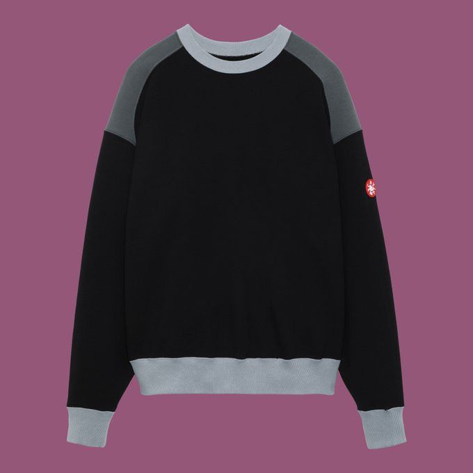 BLOCK FLEECE CREW NECK 【cavempt】（Maison MIHARA YASUHIRO x