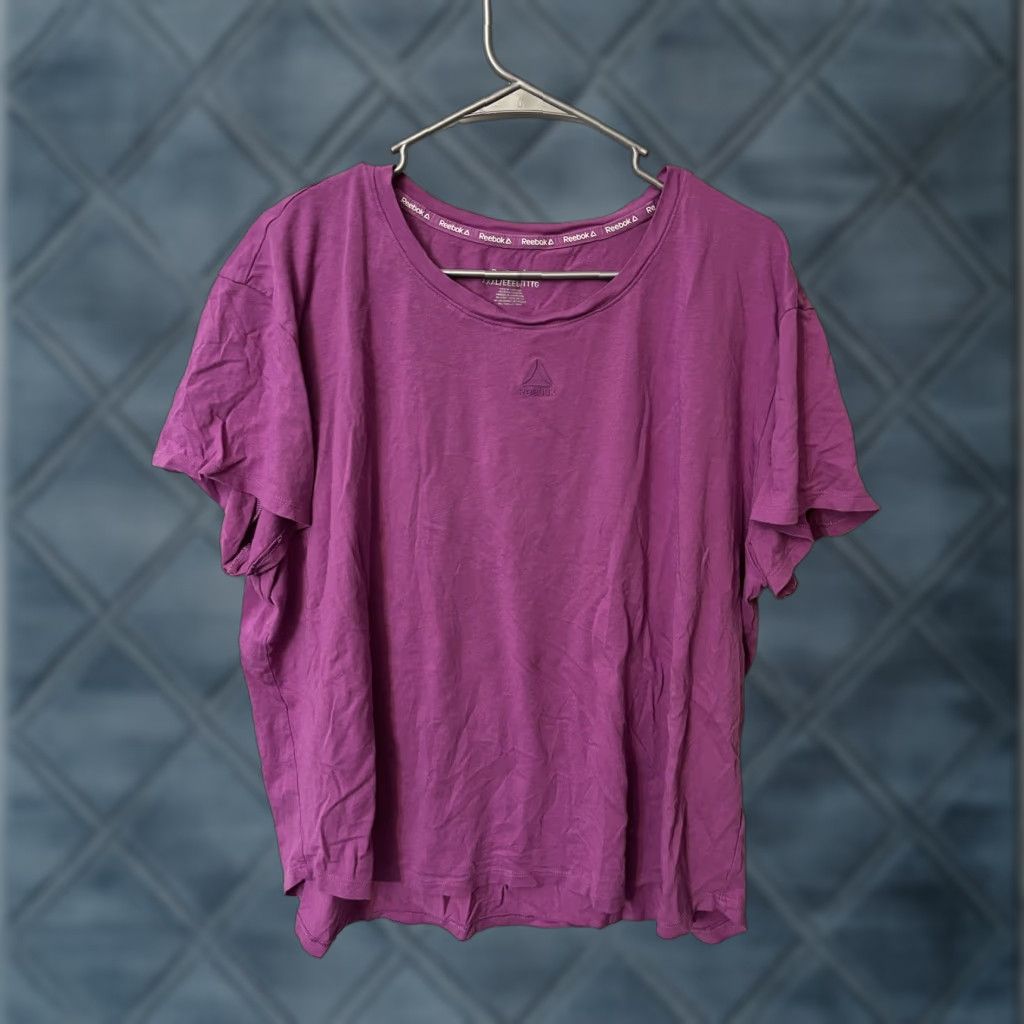 Reebok Reebok T-Shirt Crew Neck Women 3XL Purple Athletic Activewear Short Sleeve Polyester 100% Regular Size Clothing Size XXL / US 16-18 / IT 52-54 - 1 Thumbnail