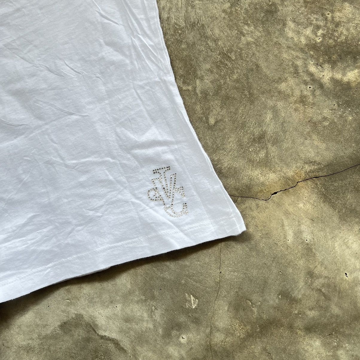 Swarovski Vintage 90s Versace Jeans Couture Swarovski T-Shirt Size L / US 10 / IT 46 - 4 Thumbnail