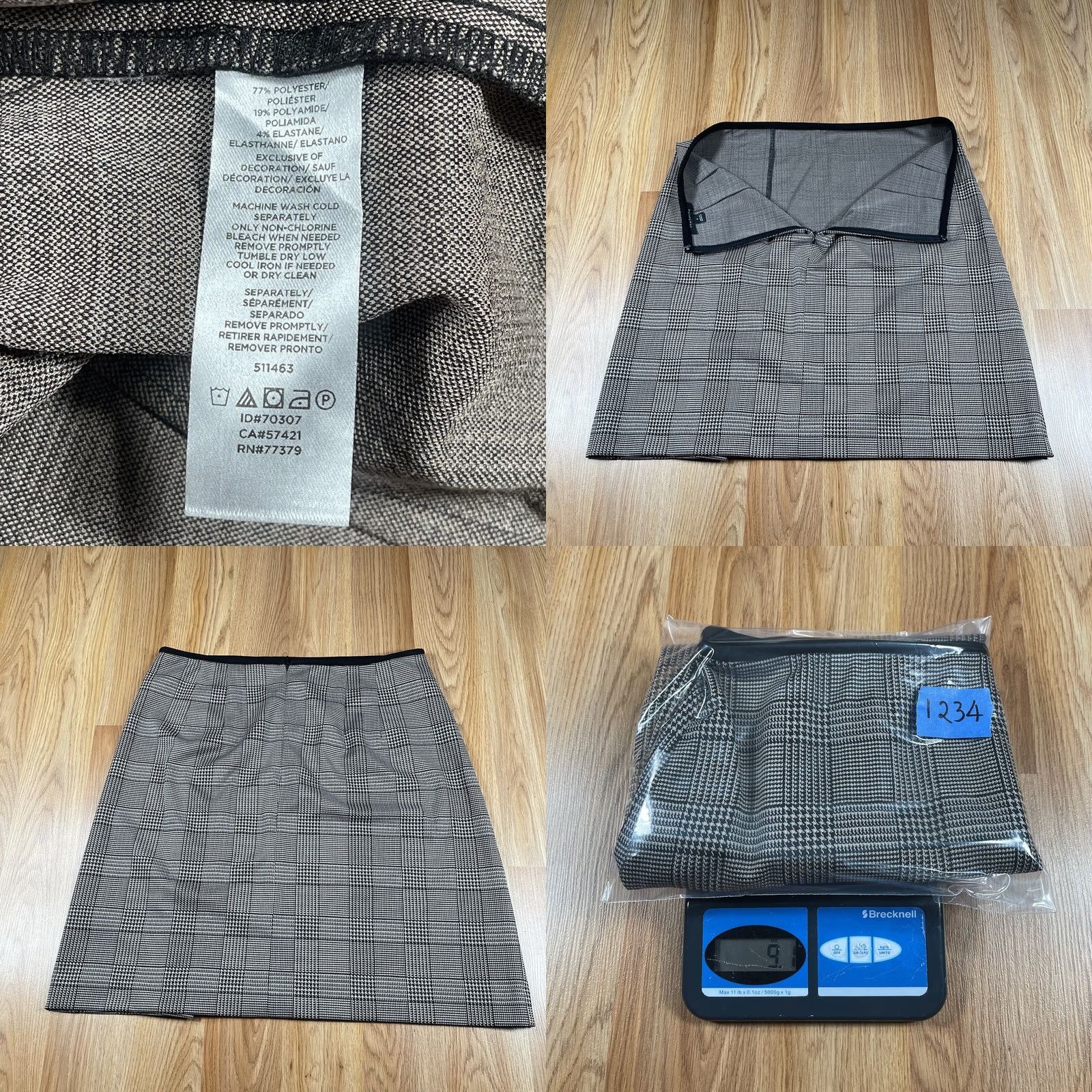 Ann Taylor Ann Taylor Skirt Womens Size 8 Gray Stretch Above Knee Pencil Size 30" / US 8 / IT 44 - 8 Thumbnail