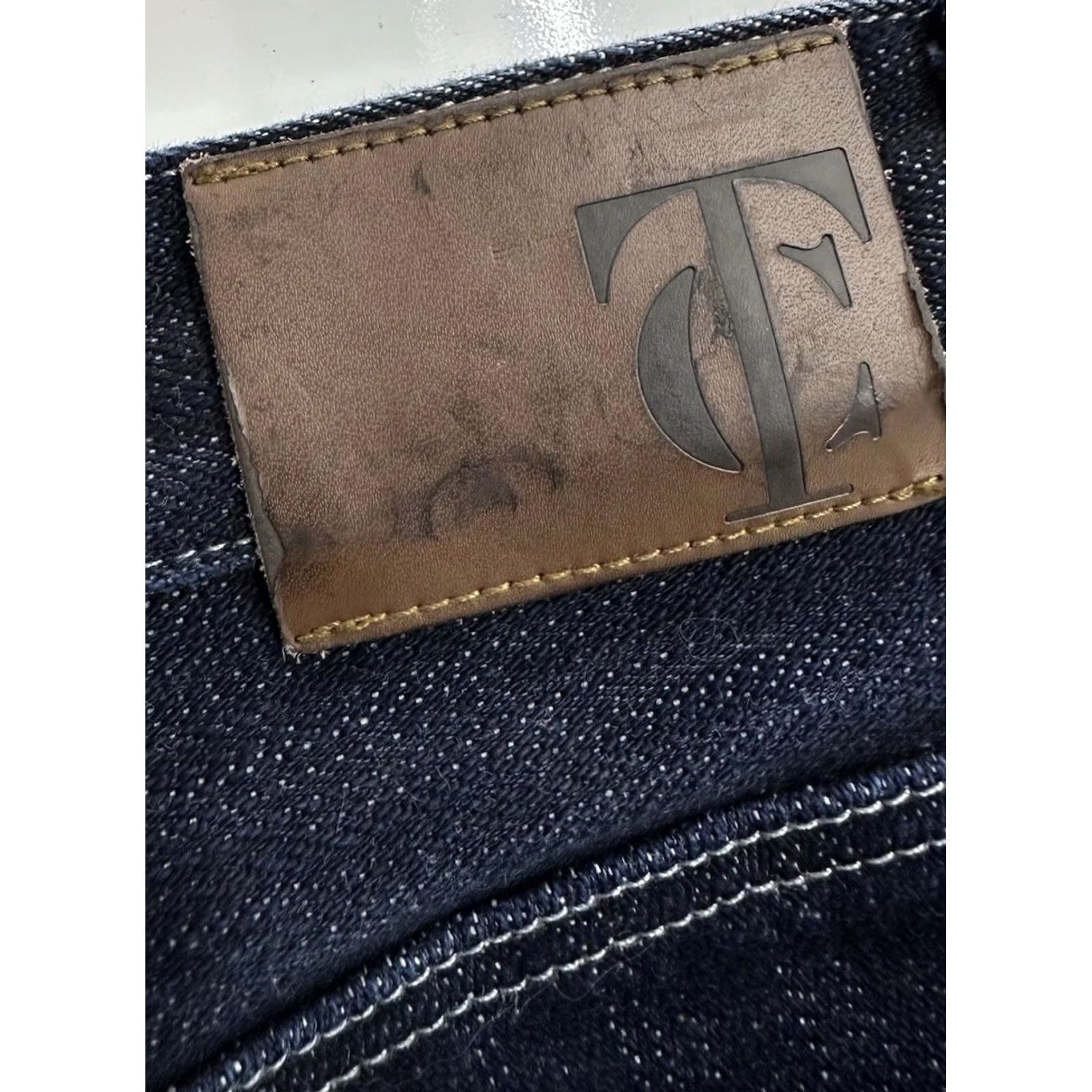 Vintage TC Custom Made Heavy Raw Selvedge Jeans / Straight Leg / Men’s 34x30 / Blue / 34 / Regular / Unbranded / Inseam 30 in / Denim / Jeans / Vintage? Size US 34 / EU 50 - 5 Thumbnail