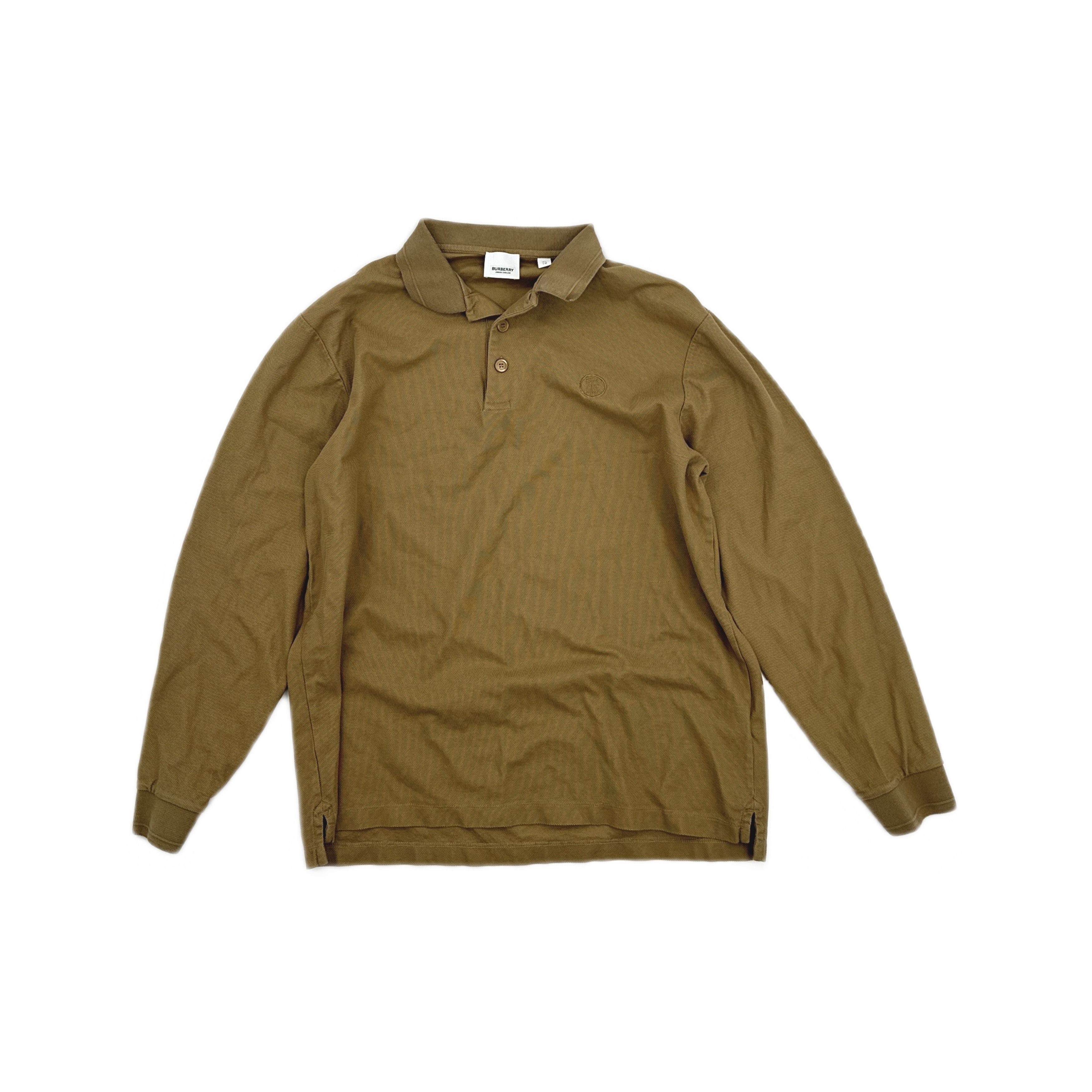 Burberry Burberry Logo Embroidery Long Sleeve Polo Size XL Size US XL / EU 56 / 4 - 1 Thumbnail