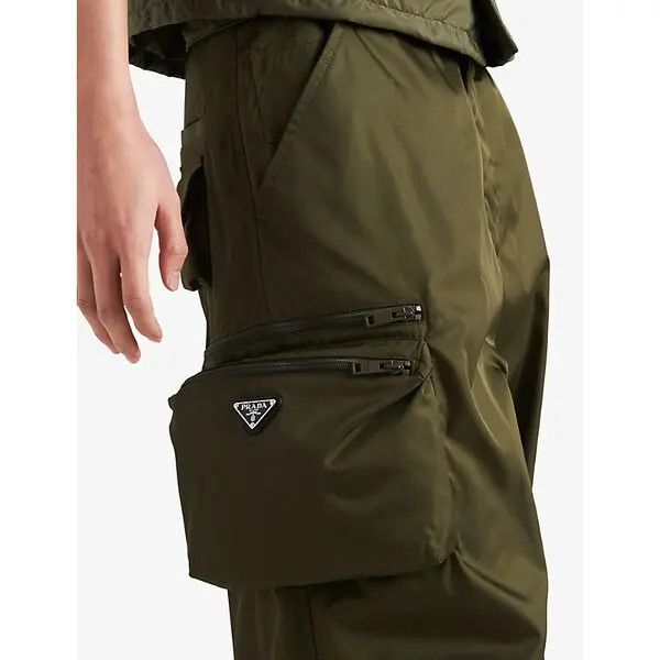 Prada o1bcso1str1025 Re-Nylon Cargo Trouser in Green Size US 36 / EU 52 - 5 Thumbnail
