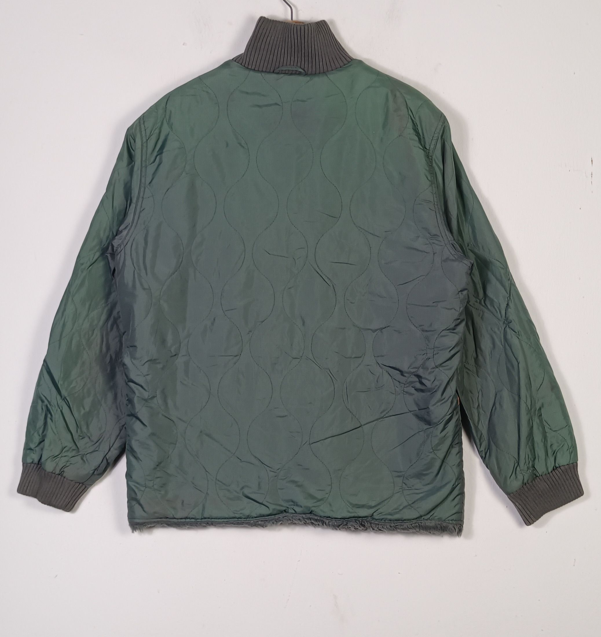 Japanese Brand × Timberland Timberland Boa-lined Quilted Bomber Jacket Lot 10061 Size US L / EU 52-54 / 3 - 2 Thumbnail