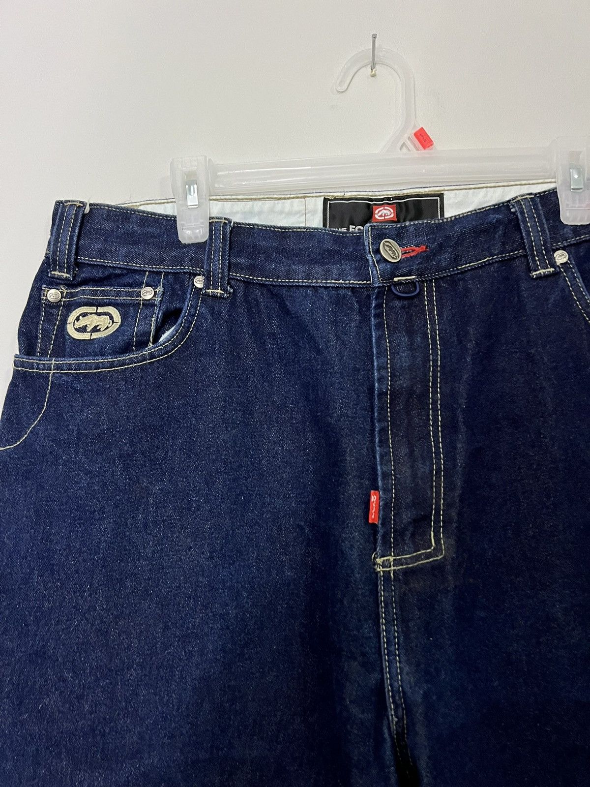 Ecko Unltd. × Vintage Vintage Y2K Ecko Unltd Baggy Navy Denim Jeans Size US 38 / EU 54 - 2 Thumbnail