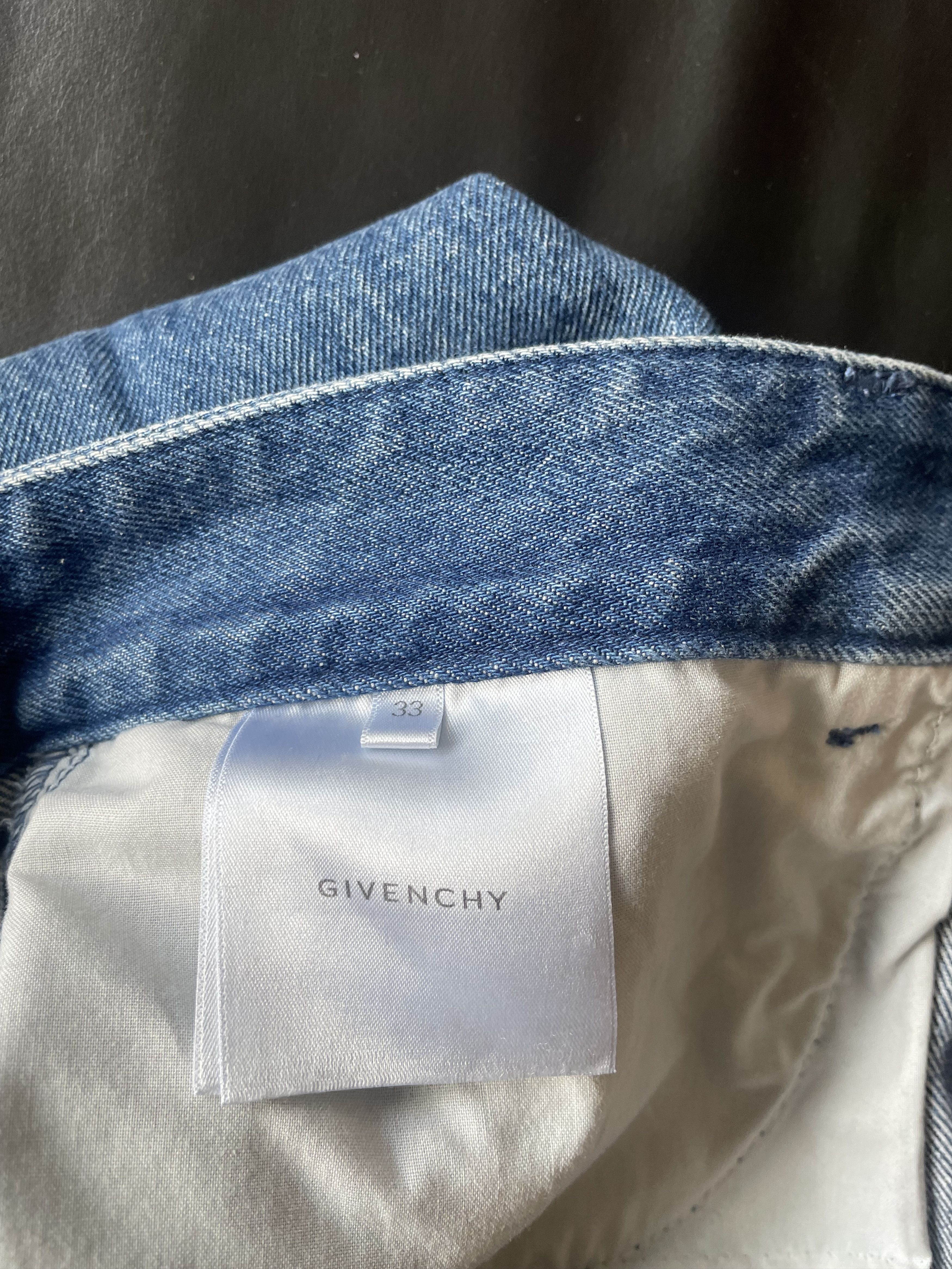 Givenchy Cargo Denim Shorts Size US 33 - 14 Thumbnail