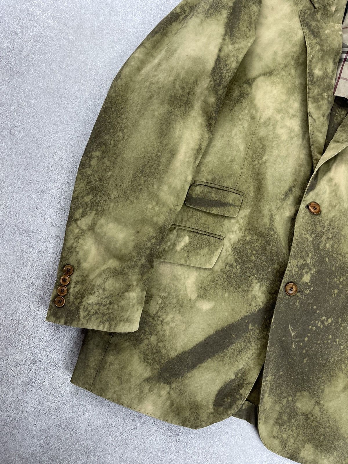 Burberry × Vintage Vintage Burberry Custom Tie Dye Suit Blazer Trousers Size 52 Size 52R - 5 Thumbnail
