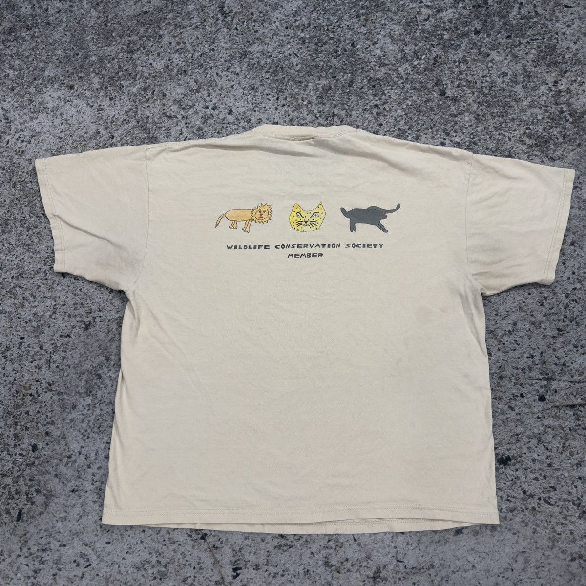 Vintage Wildlife Conservation Society Tee ERD Grunge Thrashed Faded Size US XL / EU 56 / 4 - 8 Thumbnail