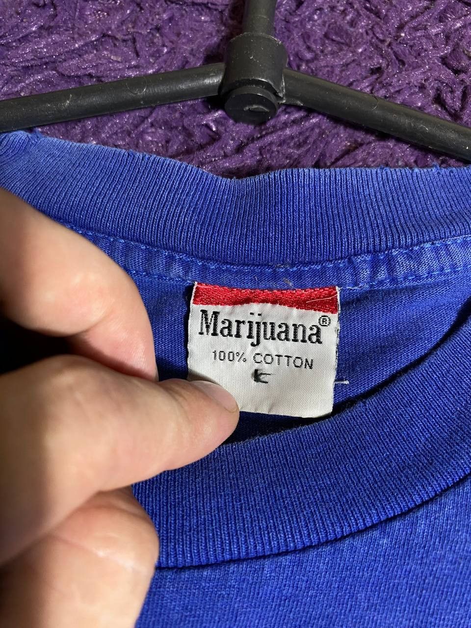 Vintage 1990 Vintage Marijuana Tshirt Size US M / EU 48-50 / 2 - 11 Thumbnail