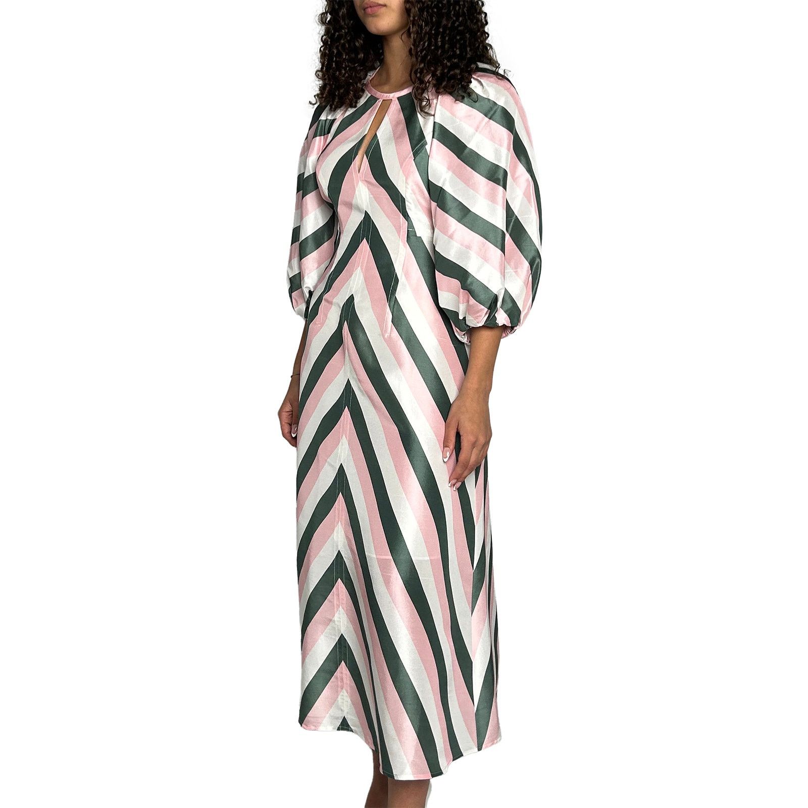 Other Pink & Green Stripe Dress Size S / US 4 / IT 40 - 3 Thumbnail