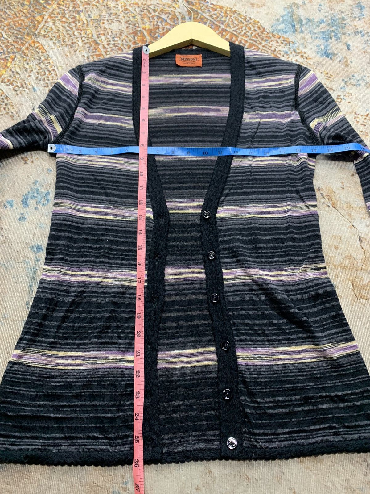 Missoni Missoni Stripe Cardigan Kurt Cobain style Size US M / EU 48-50 / 2 - 8 Thumbnail