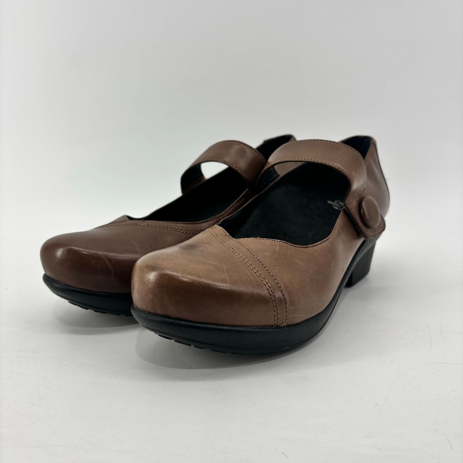 Other Abeo Womens Size 9 Cate Mary Jane Brown Leather Comfort Size US 9 / IT 39 - 14 Thumbnail