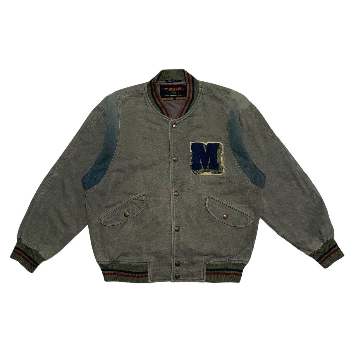 McGregor Hommes 54 L Veste Marine Coton Extérieur Harrington Zip Up Cl