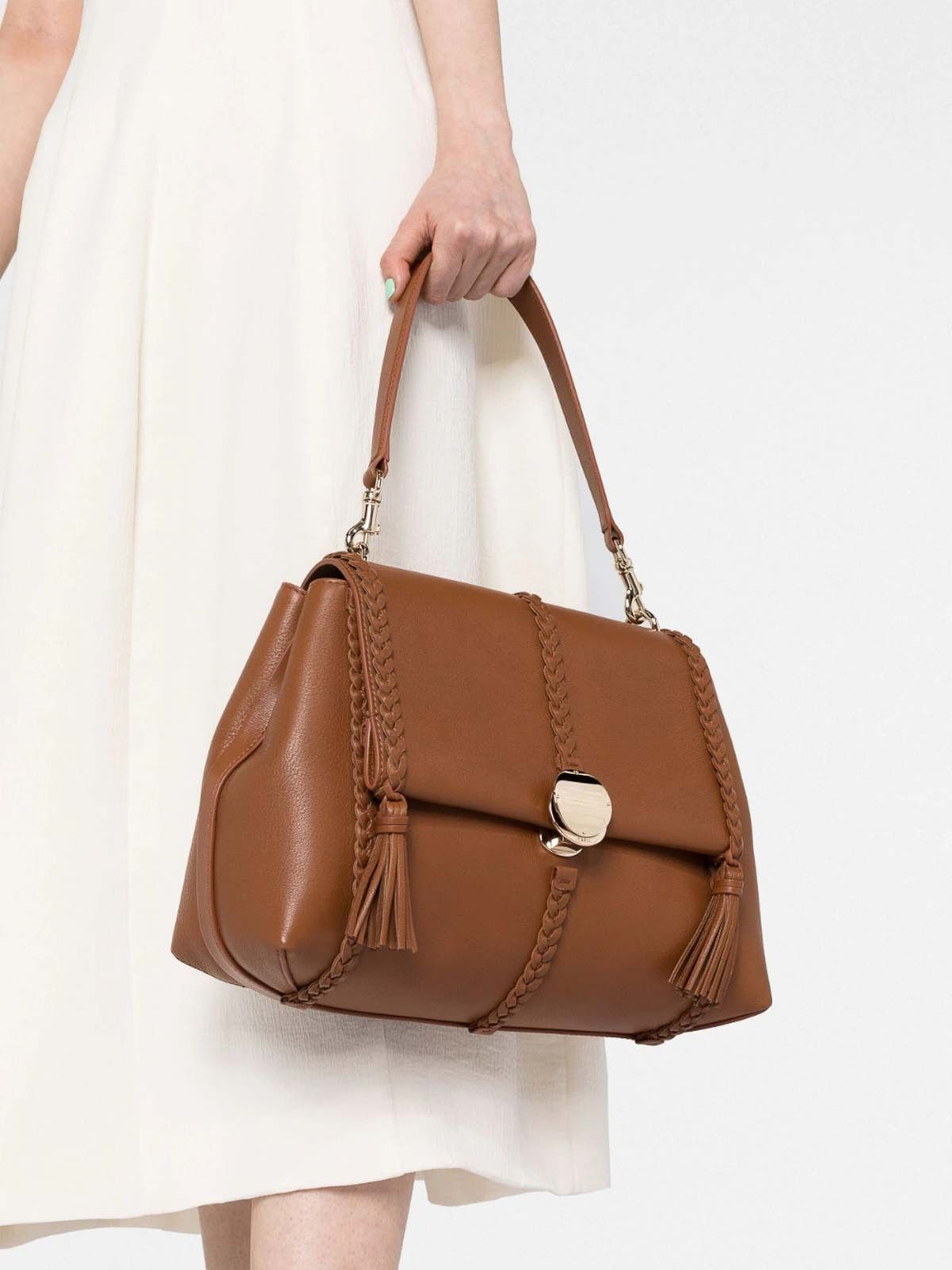 Chloe o1loc1c0325 Size: OS / CHC23 Penelope Medium Bag in Caramel Size ONE SIZE - 3 Thumbnail