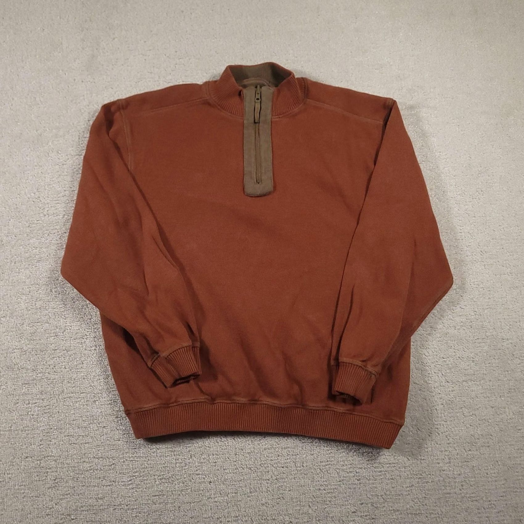 Vintage VINTAGE Legendary Whitetails Quarter Zip Sweatshirt Mens XL Brown Mock Neck Size US XL / EU 56 / 4 - 2 Thumbnail