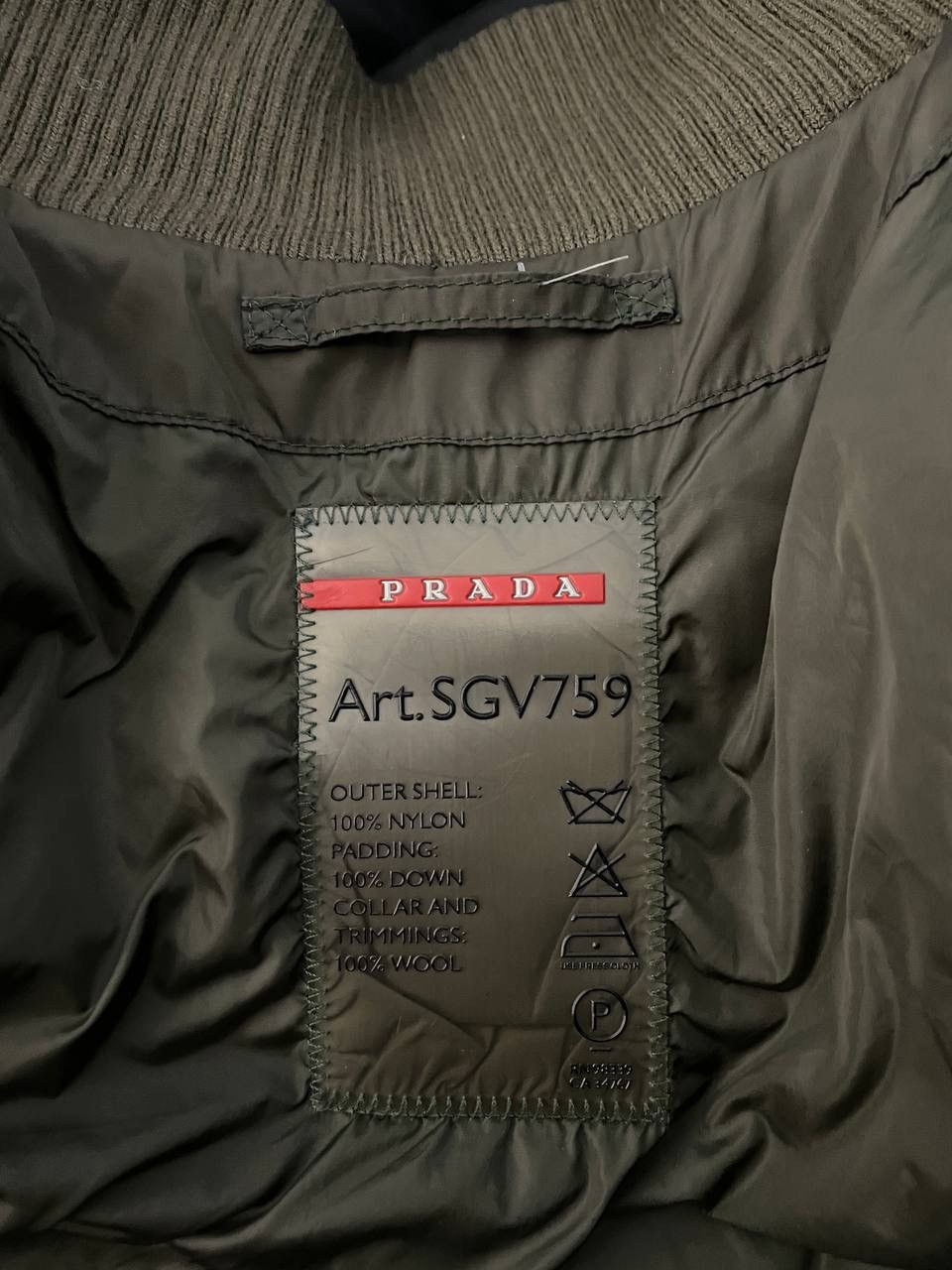 Prada Prada Nylon Down Jacket Khaki Size US M / EU 48-50 / 2 - 14 Thumbnail