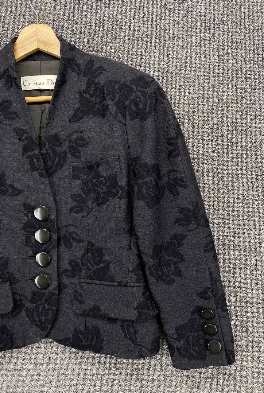 Christian Dior Monsieur Vintage Christian Dior Rare Design Wool Cardigan Jacket Size S / US 4 / IT 40 - 4 Thumbnail