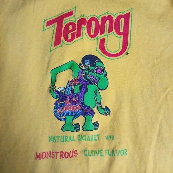 Fruit Of The Loom Vintage Terong Natural Clove Sigaret Tobacco T-Shirt Size US L / EU 52-54 / 3 - 1 Thumbnail