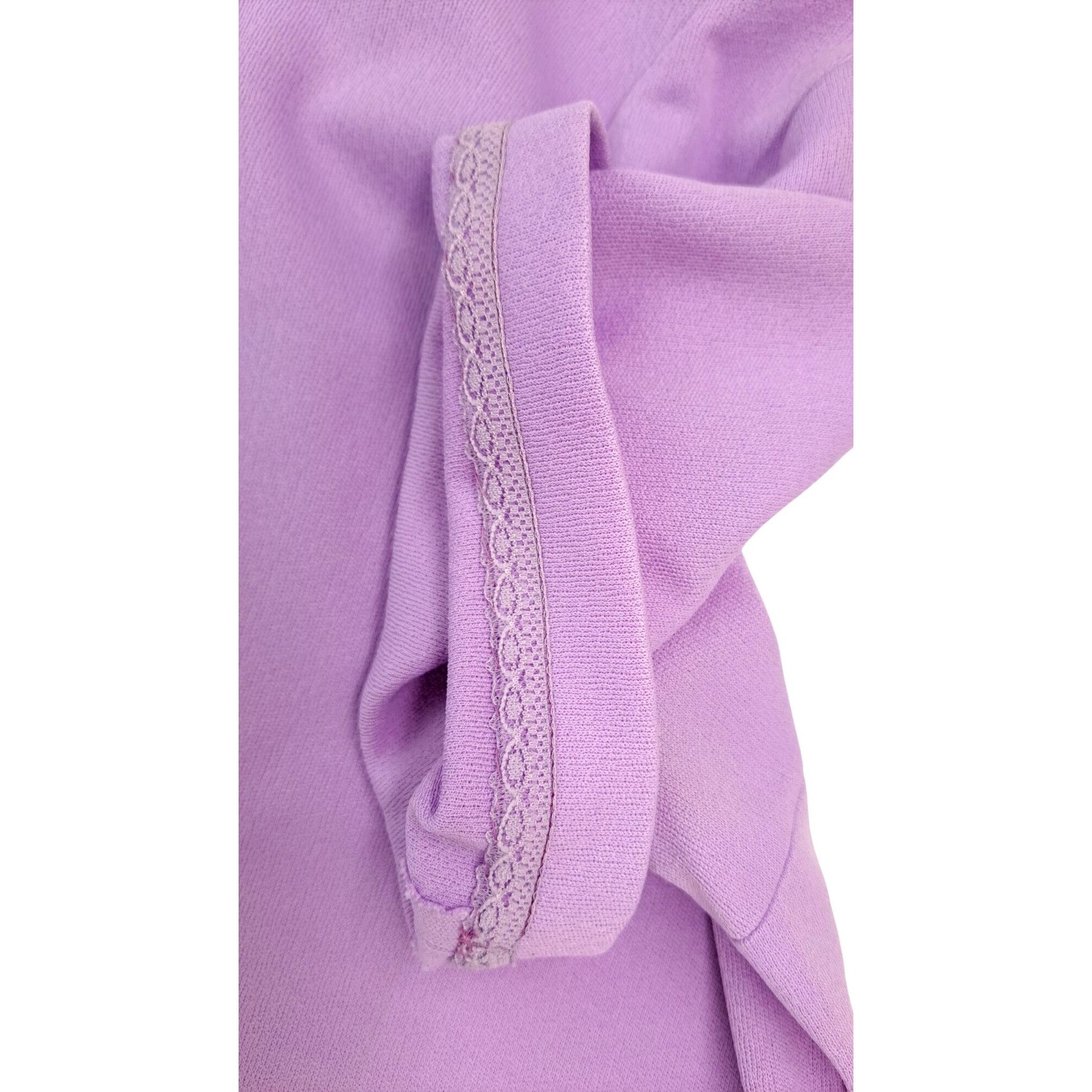Handmade Vintage Handmade Lavender Shift Dress Butterfly 1970s Large Size L / US 10 / IT 46 - 8 Thumbnail