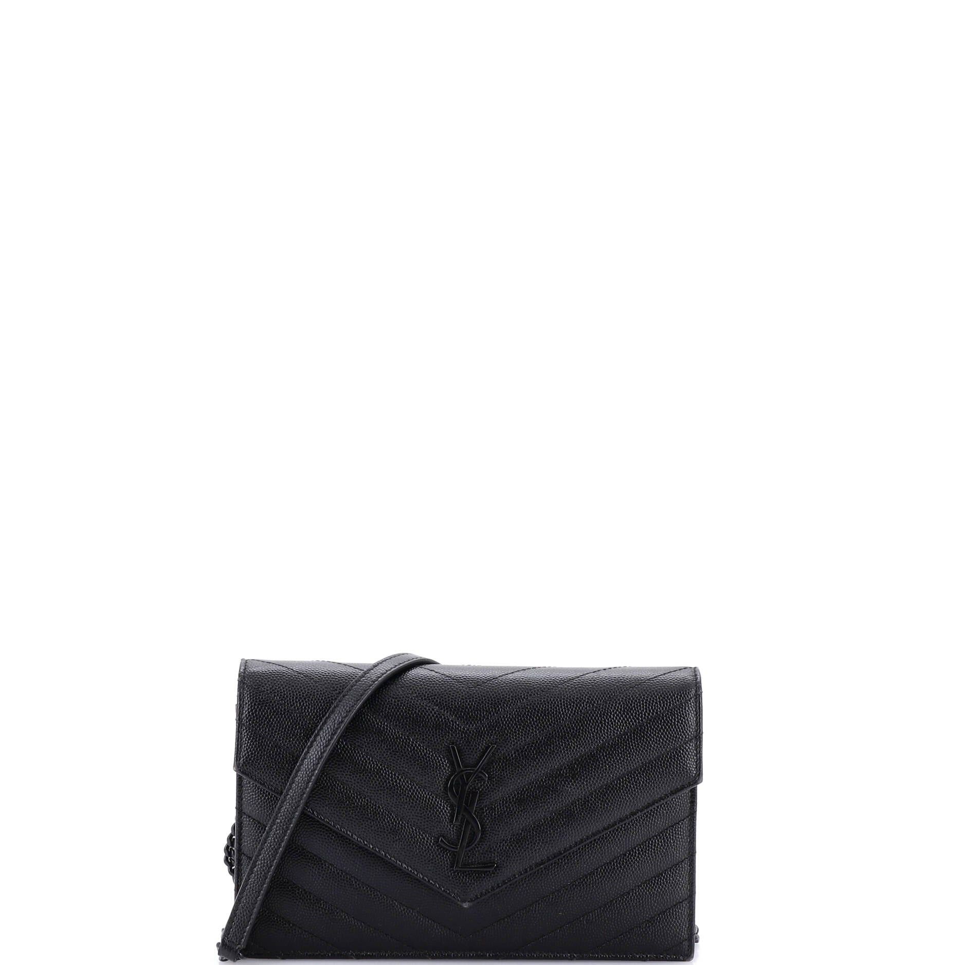Saint Laurent Paris Classic Monogram Wallet on Chain Size ONE SIZE - 1 Thumbnail