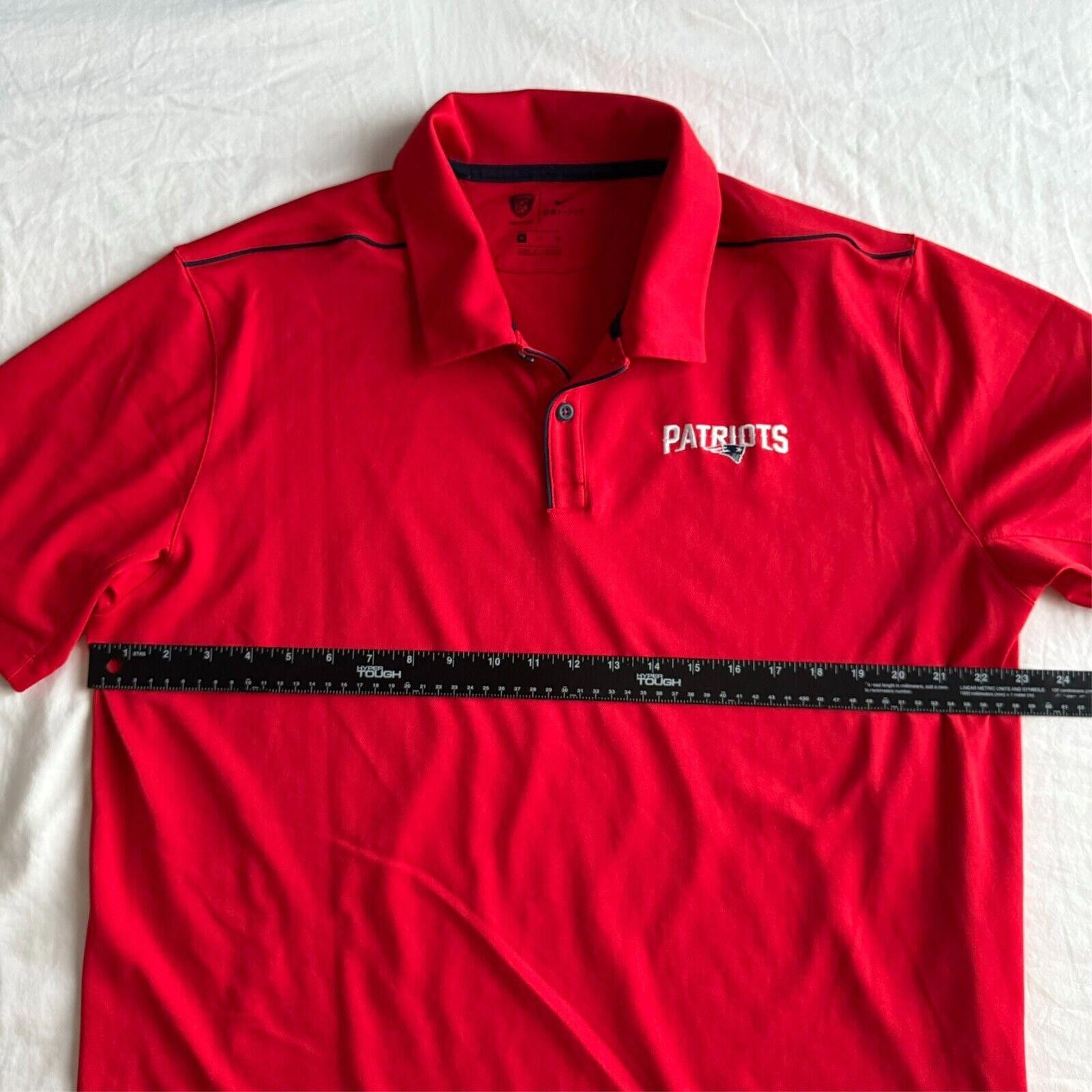 Nike Nike Patriots Dri-Fit On-Field Polo Top Mens L NFL Football Size ONE SIZE - 7 Thumbnail