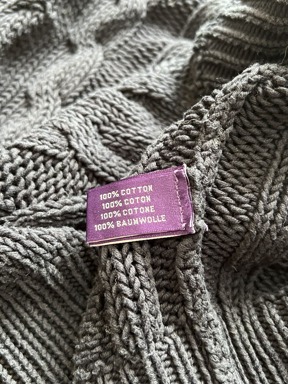 Ralph Lauren Purple Label Ralph Lauren Purple Label Cable Knit Sweater (Made in Italy) Size M / US 6-8 / IT 42-44 - 8 Thumbnail