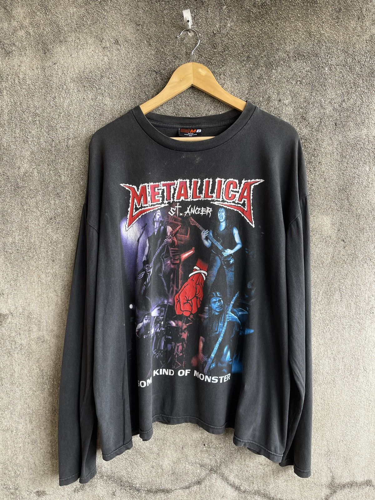Band Tees SUN FADED🔥Vtg METALLICA St Anger Long Sleve Size US XXL / EU 58 / 5 - 1 Thumbnail