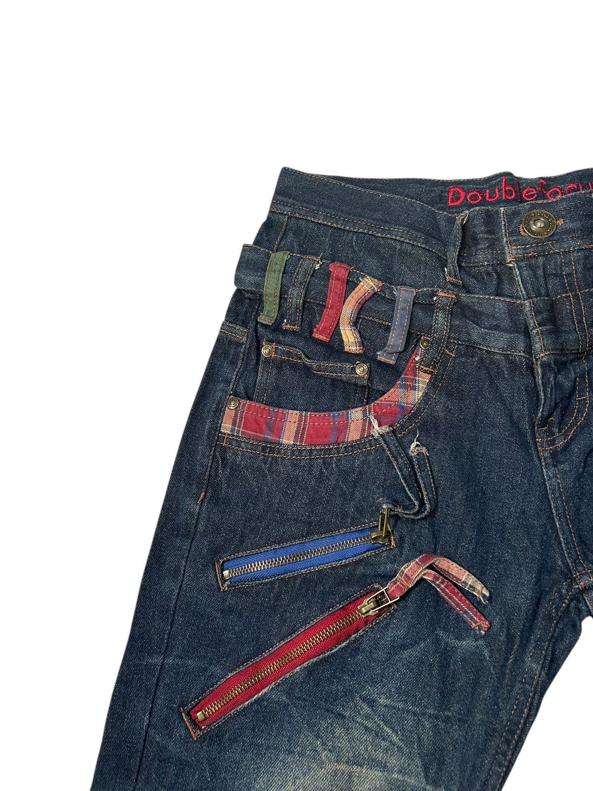 Japanese Brand × Kapital × Vintage Double Waist Doublefocus Japanese Punk Denim Jeans Size US 30 / EU 46 - 7 Thumbnail