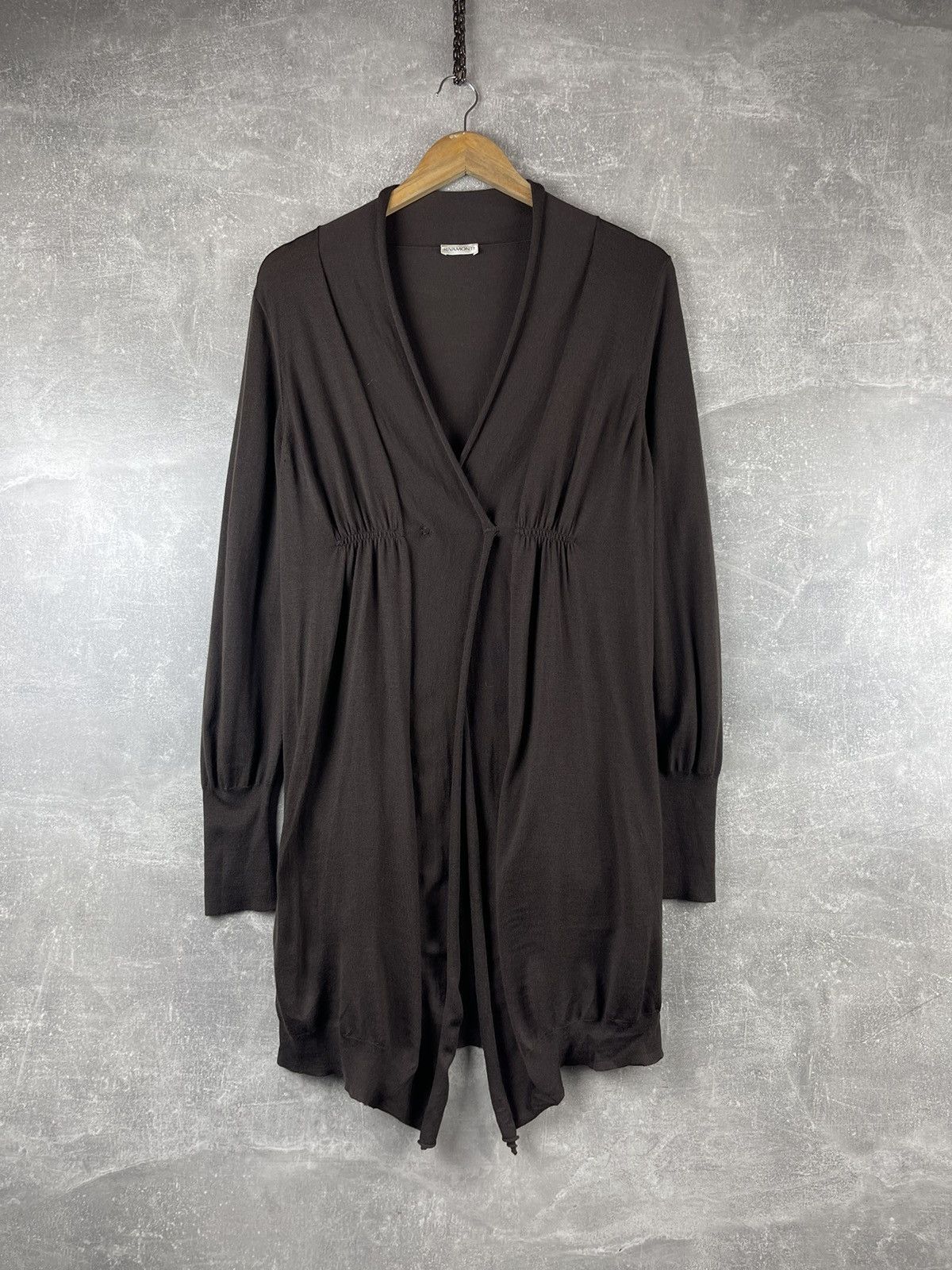 Other Rivamonti Wool Wrap-Front Knit Dress Long Cardigan Brown Size XL / US 12-14 / IT 48-50 - 1 Thumbnail
